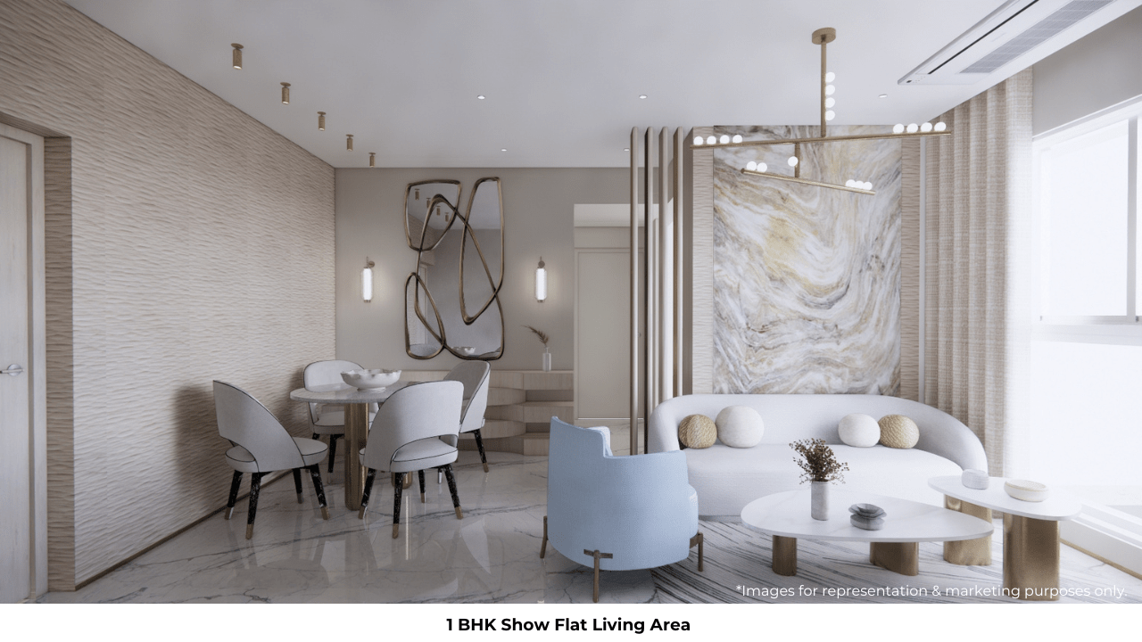 1 bhk living area