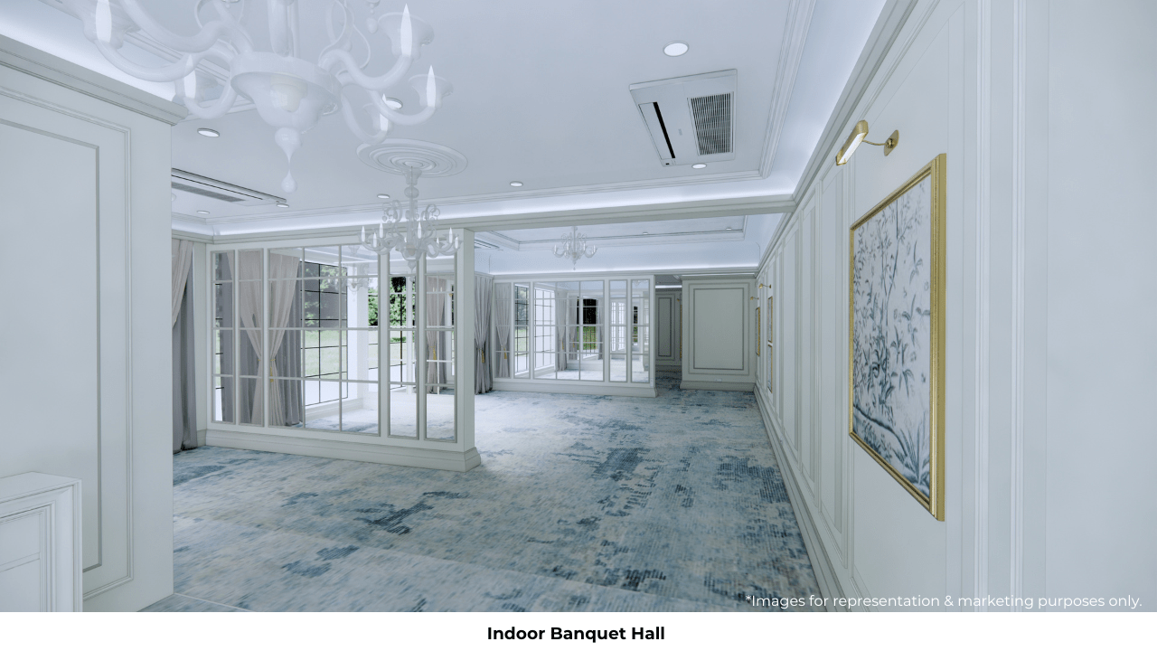 indoor banquet area
